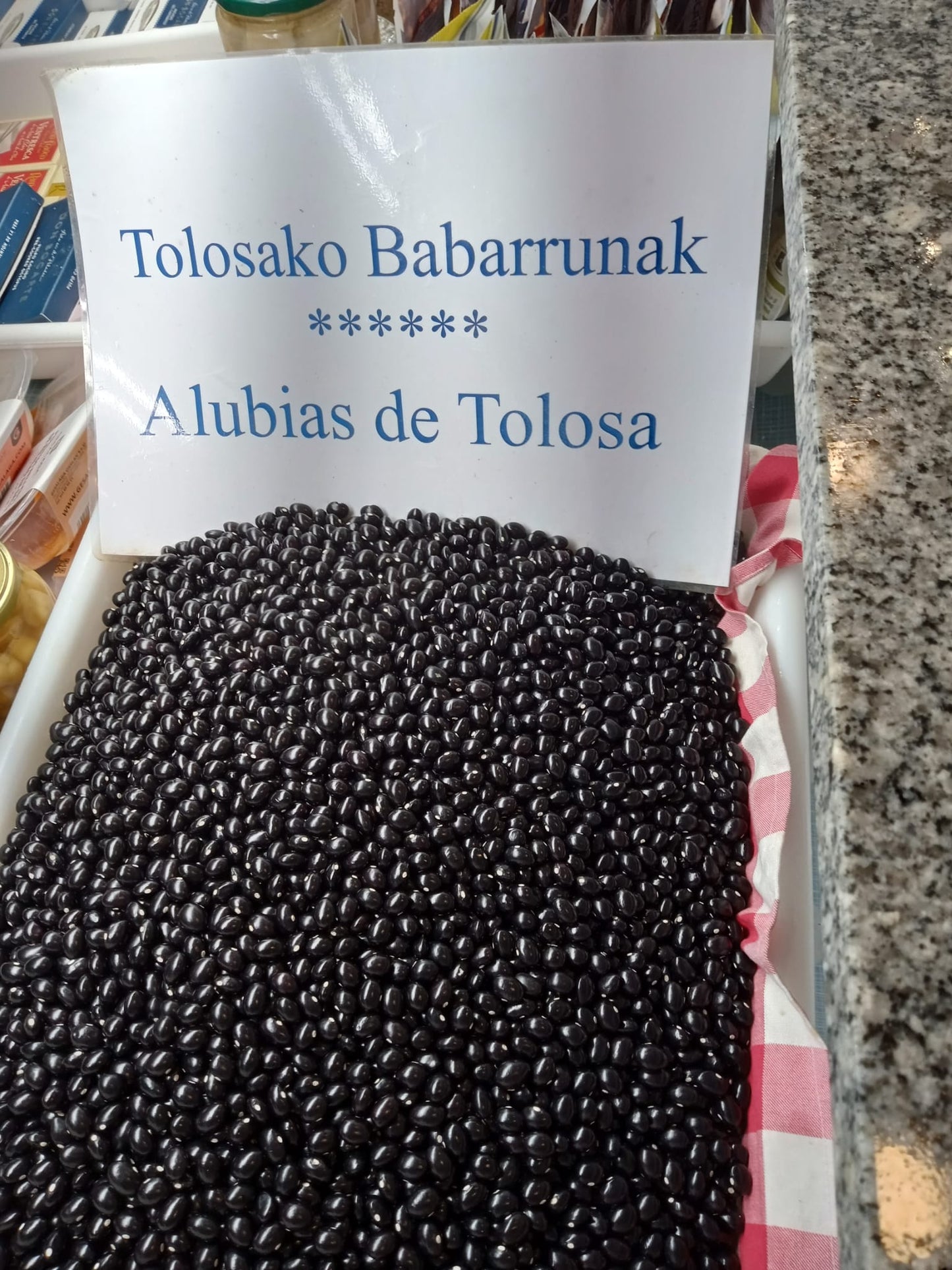 Alubias de Tolosa a granel. 1 kg