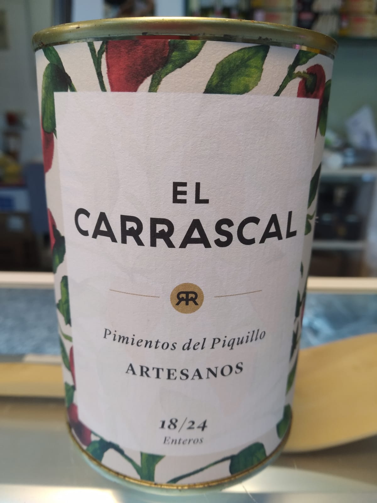 Pimientos del Piquillo artesanos El Carrascal. 18/24 enteros. 400g