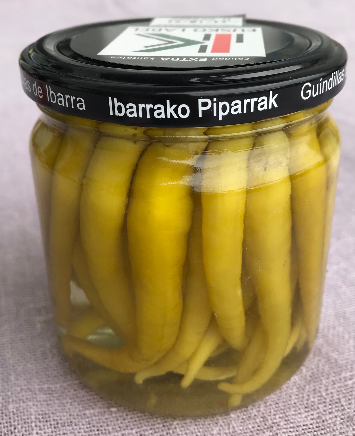 Guindillas de Ibarra Txumitxa. Eusko Label